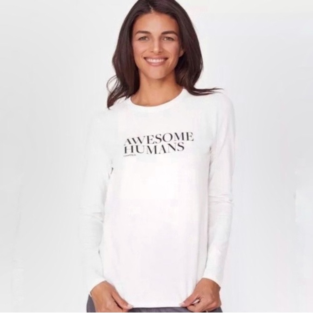FIGS Awesome Humans Long sleeve Crew Underscrub